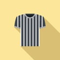 Referee shirt icon flat vector. Judge penalty Royalty Free Stock Photo