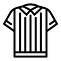 Referee shirt icon, outline style Royalty Free Stock Photo