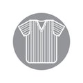 Referee shirt. Vector illustration decorative design Royalty Free Stock Photo