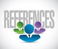 references network sign illustration design Royalty Free Stock Photo