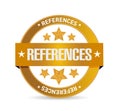 references seal sign concept Royalty Free Stock Photo