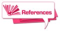 References Pink Graphic Comment Symbol Royalty Free Stock Photo