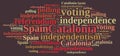 Referendum in Catalonia, Spain. Royalty Free Stock Photo