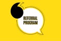 Referral program symbol. Refer a friend sign. Vector