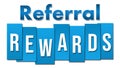 Referral Rewards Blue Professional Royalty Free Stock Photo