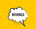 Referrals symbol. Referral program sign. Vector