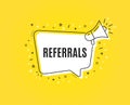 Referrals symbol. Referral program sign. Vector