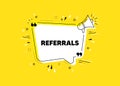 Referrals symbol. Referral program sign. Vector