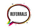 Referrals symbol. Referral program sign. Vector