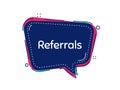 Referrals symbol. Referral program sign. Vector