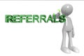 Referrals word with man