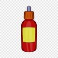 Refill bottle with pipette icon, cartoon style