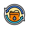 refill indicator color icon vector illustration Royalty Free Stock Photo