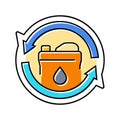 refill indicator color icon vector illustration Royalty Free Stock Photo