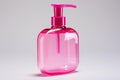 Refillable Shampoo plastic dispenser bottle. Generate Ai