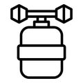 Refilling water tank icon outline vector. Filter system