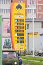 Refills Stand oil company Rosneft with fuel prices, in November 2016, Krasnodar Krai, Russia