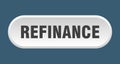 refinance button. rounded sign on white background Royalty Free Stock Photo