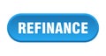 refinance button. rounded sign on white background Royalty Free Stock Photo