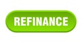 refinance button. rounded sign on white background Royalty Free Stock Photo