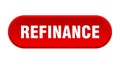 refinance button. rounded sign on white background Royalty Free Stock Photo