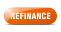 refinance button. refinance sign. key. push button. Royalty Free Stock Photo