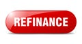 refinance button. refinance sign. key. push button. Royalty Free Stock Photo