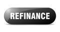 refinance button. refinance sign. key. push button. Royalty Free Stock Photo