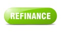 refinance button. refinance sign. key. push button. Royalty Free Stock Photo