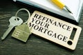 Refinance your mortgage phrase and key with small home.