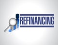 refinancing business graph illustration