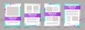 Refinancing mortgage benefits blank brochure layout design