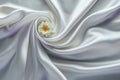 Refined backdrop grey satin cloth texture with subtle floral details