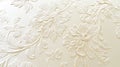 Refined Cream Wall Decoration Highlighting Complex Floral Plaster Patterns Royalty Free Stock Photo