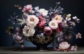 Refined Luxury floral decor elegant. Generate AI