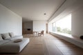 refined minimalist style in a japanese home, with sleek furniture and clean lines