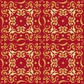 Refined Seamless Golden Pattern Decoration