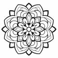 Refined Simplicity: Mandala Coloring Pages With Flowers