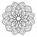 Refined Technique Mandala Coloring Page