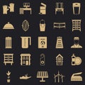 Refinement icons set, simple style