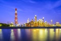 Refineries on a River Royalty Free Stock Photo