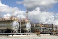 Refinery center Royalty Free Stock Photo