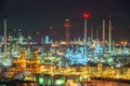 Refinery in the city