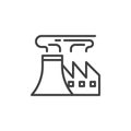 Refinery Factory Pipes Line Icon