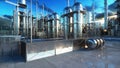 Refinery. Oil, petrolium plant. Metal Pipe. 3d rendering.