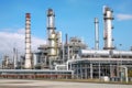 refinery, processing oil into gasoline and other products