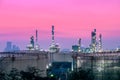 Refinery at sunset