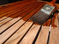 Refinishing Teak Royalty Free Stock Photo