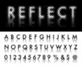 Reflect dot font Royalty Free Stock Photo