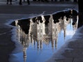 Reflect of Duomo Milano Royalty Free Stock Photo